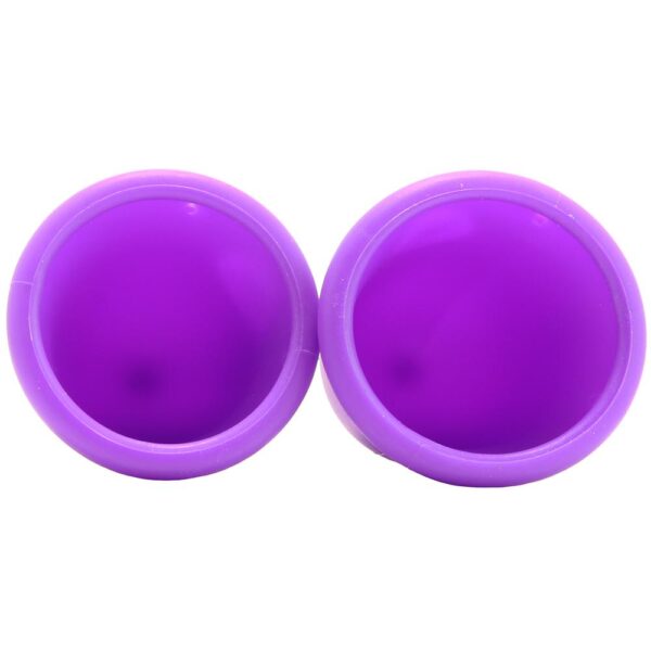 Intimate + Care Silicone Menstrual Cups in Purple - Image 3